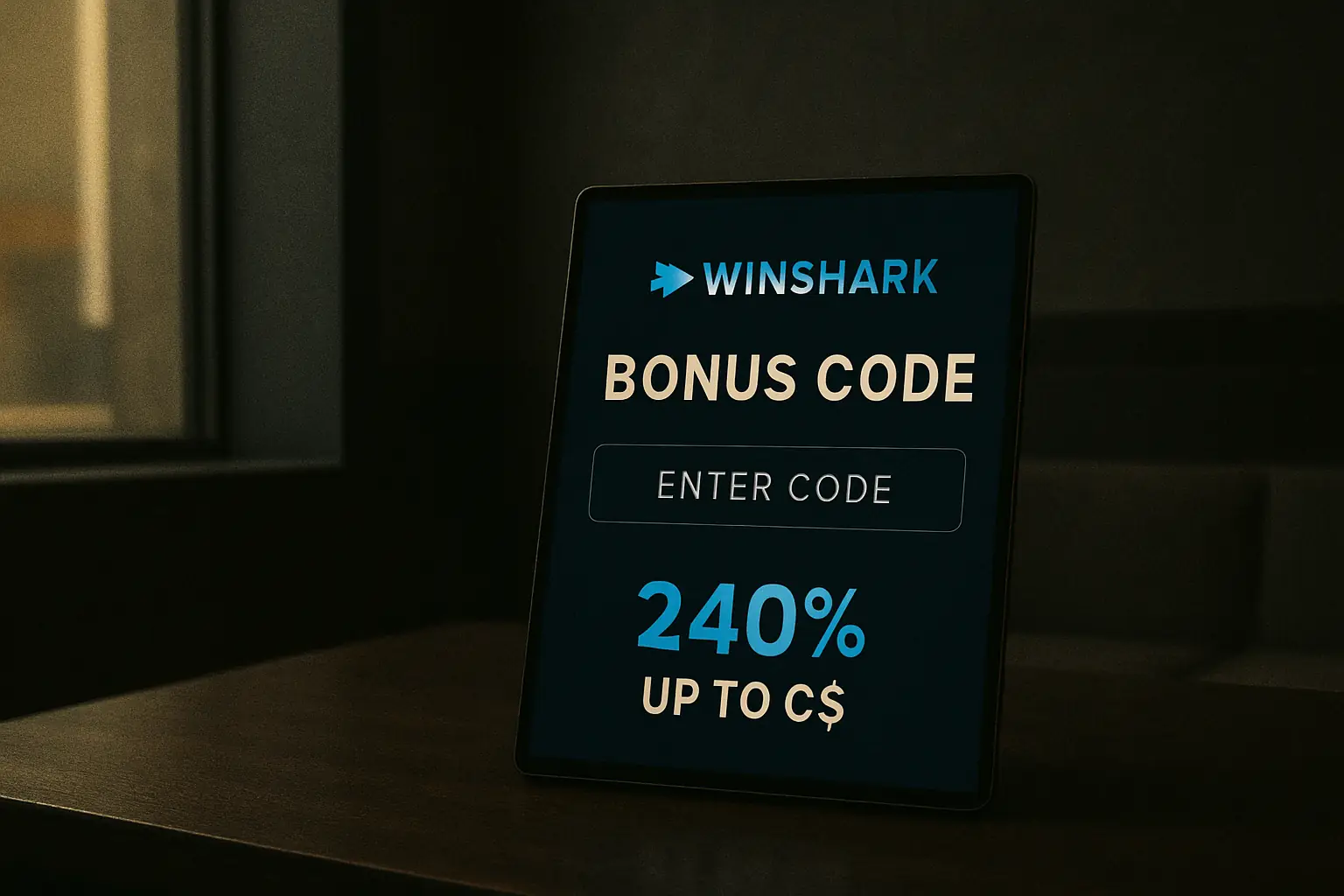 Winshark Bonus Code visual guide for Winshark Casino